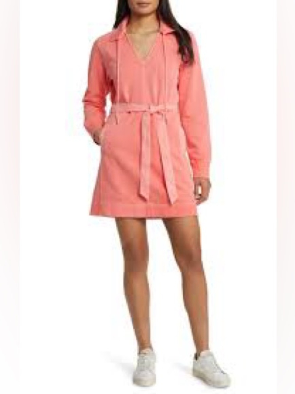 Tommy Bahama Coral Pink Mini Dress with Belt